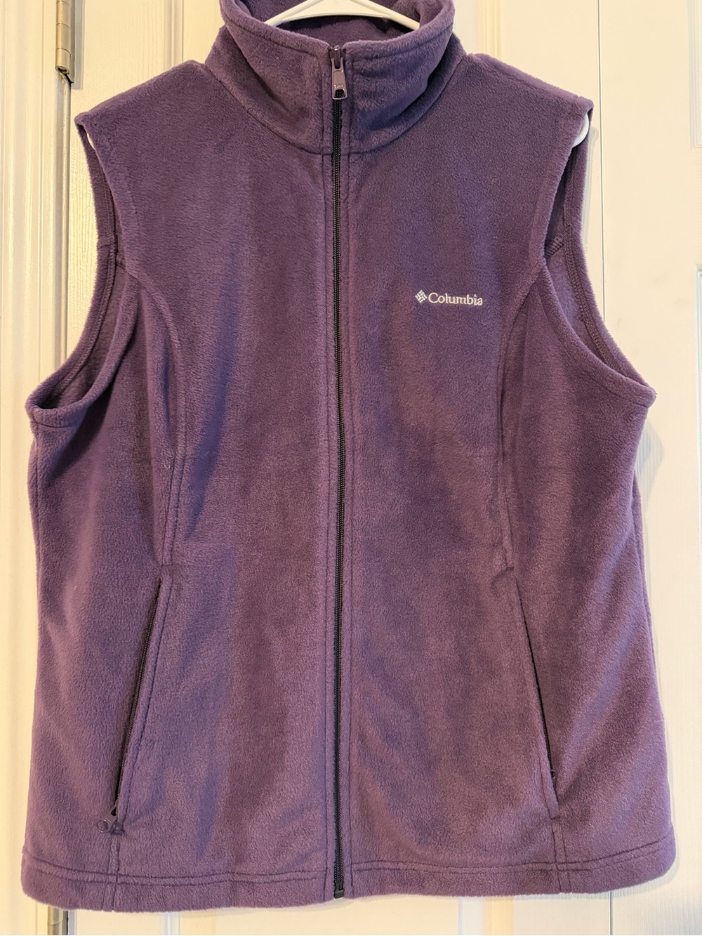 Columbia Purple Fleece Vest XL